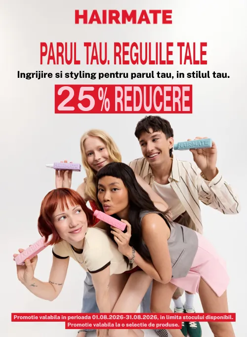 Promotie cu reducere 25% la Hairmate