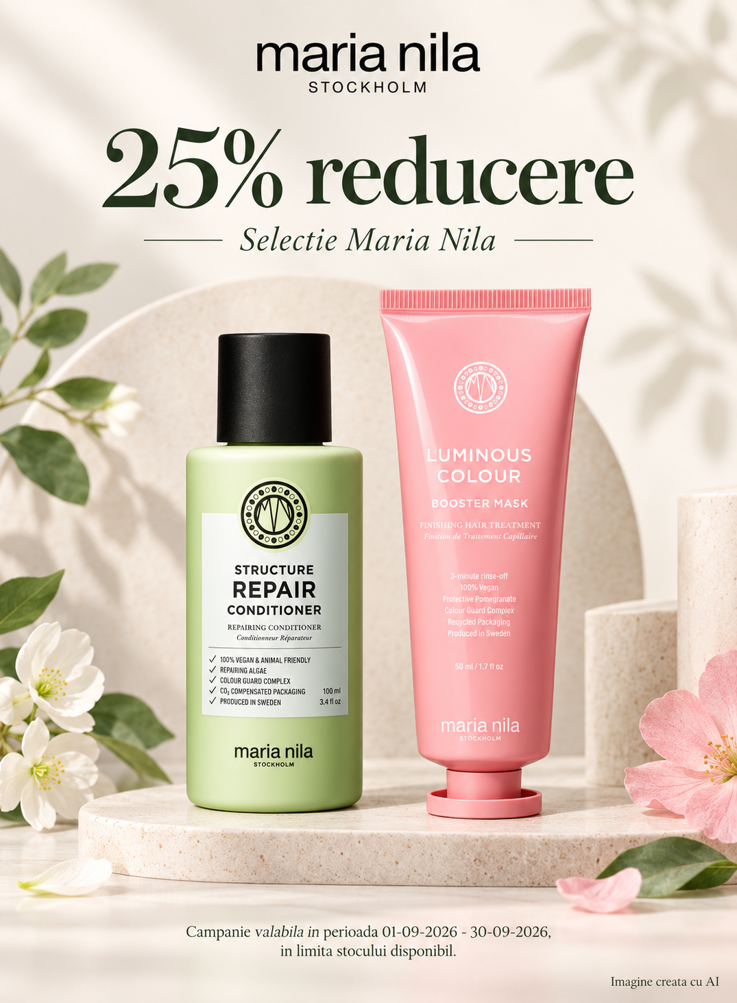 Promotie cu reducere 25% la Maria Nila