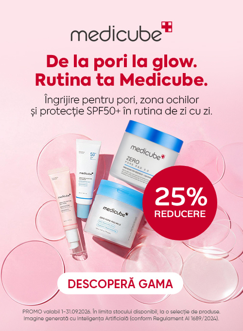 Promotie cu reducere 25% la Medicube