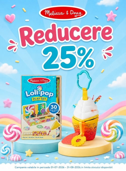 Promotie cu reducere 25% la Melissa & Doug