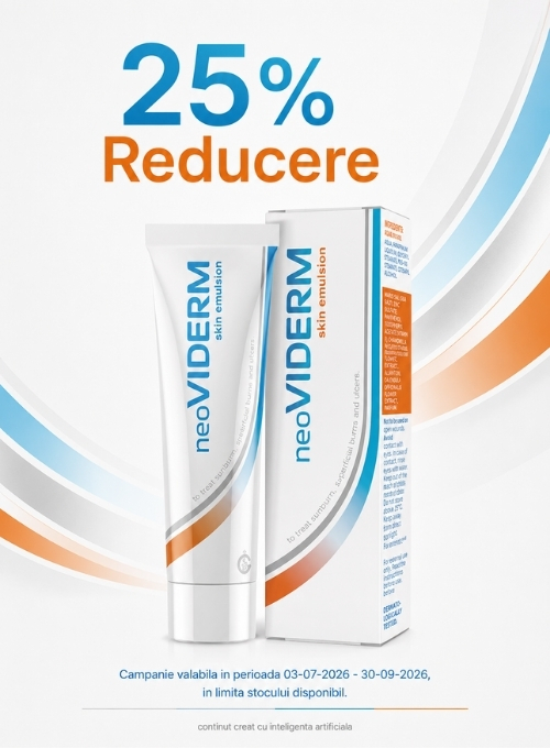 Promotie cu reducere 25% la Neoviderm