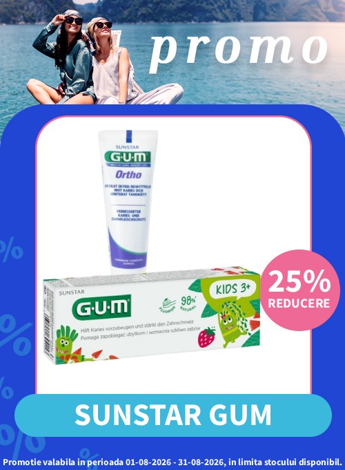 Promotie cu reducere 25% la Sunstar Gum