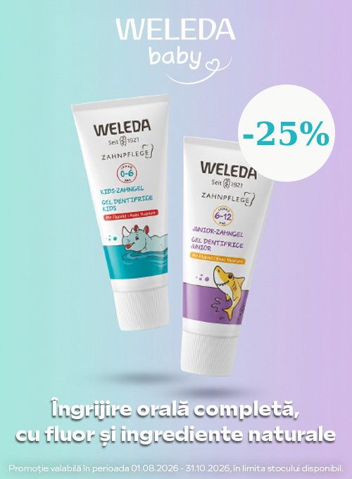 Promotie cu reducere 25% la Weleda