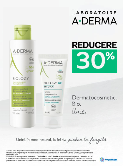 Promotie cu reducere 30% la Aderma