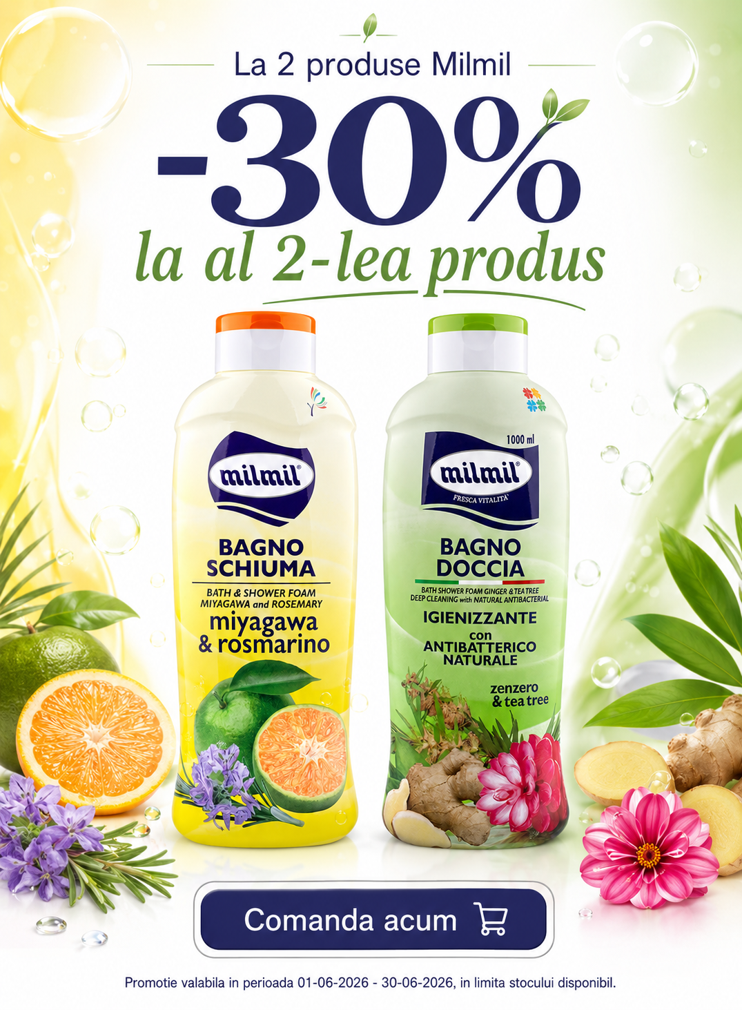 Promotie cu reducere 30% la al doilea Mil Mil