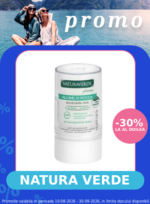 Promotie cu reducere 30% la al doilea NaturaVerde