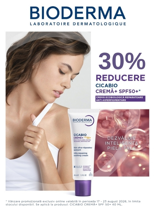 Promotie cu reducere 30% la Bioderma CicaBio