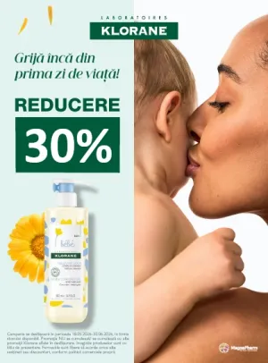 Promotie cu reducere 30% la Klorane