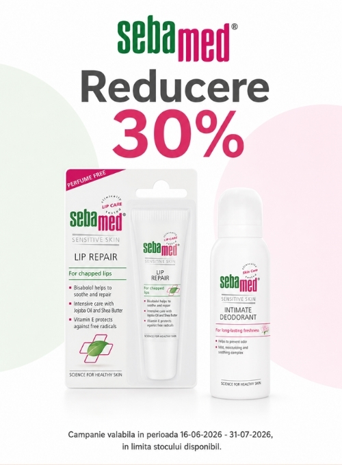 Promotie cu reducere 30% la SebaMed