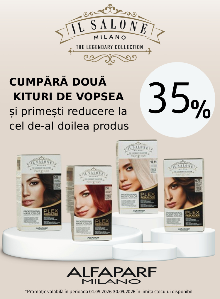 Promotie cu reducere 35% la al doilea produs Alfaparf