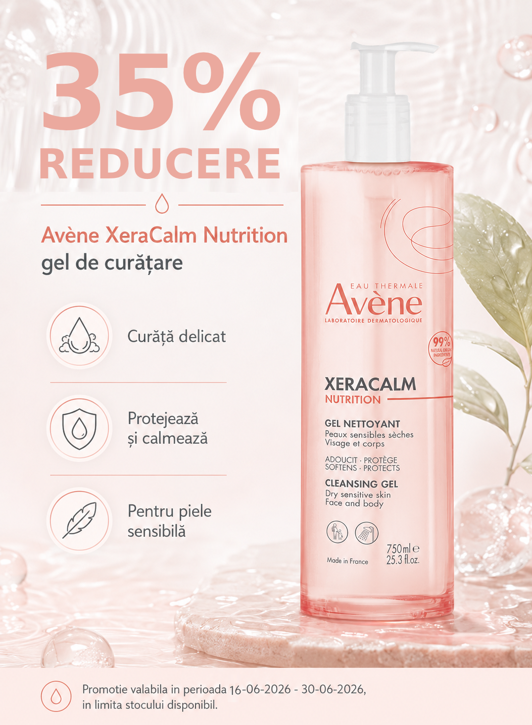 Promotie cu reducere 35% la Avene