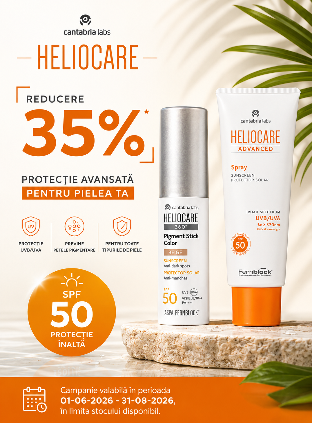 Promotie cu reducere 35% la Cantabria Labs