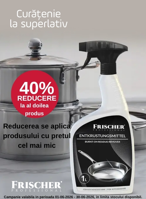 Promotie cu reducere 40% la al doilea produs Frischer