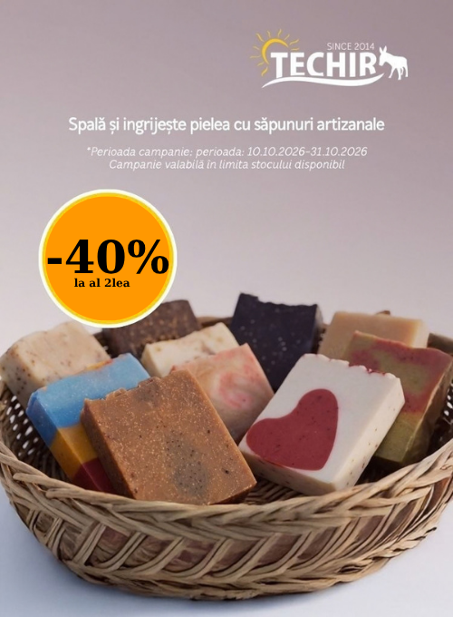 Promotie cu reducere 40% la al doilea produs Techir