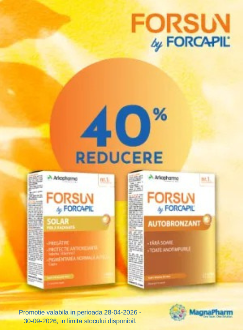 Promotie cu reducere 40% la Arkopharma - Forcapil