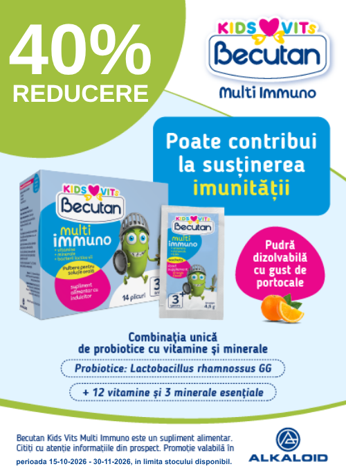 Promotie cu reducere 40% la Becutan