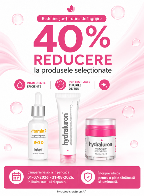 Promotie cu reducere 40% la Indeed Labs