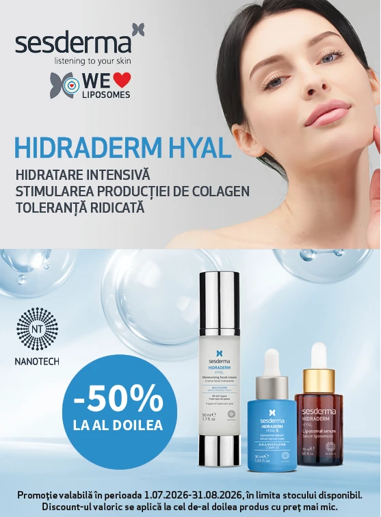 Promotie cu reducere 50% la al doilea produs Sesderma