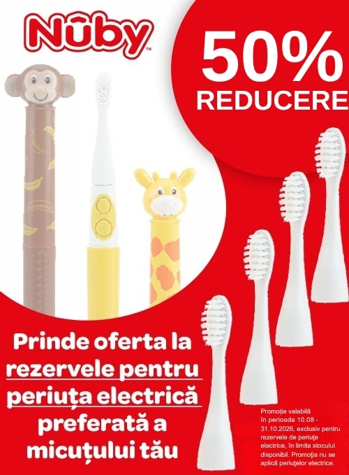 Promotie cu reducere 50% la Nuby