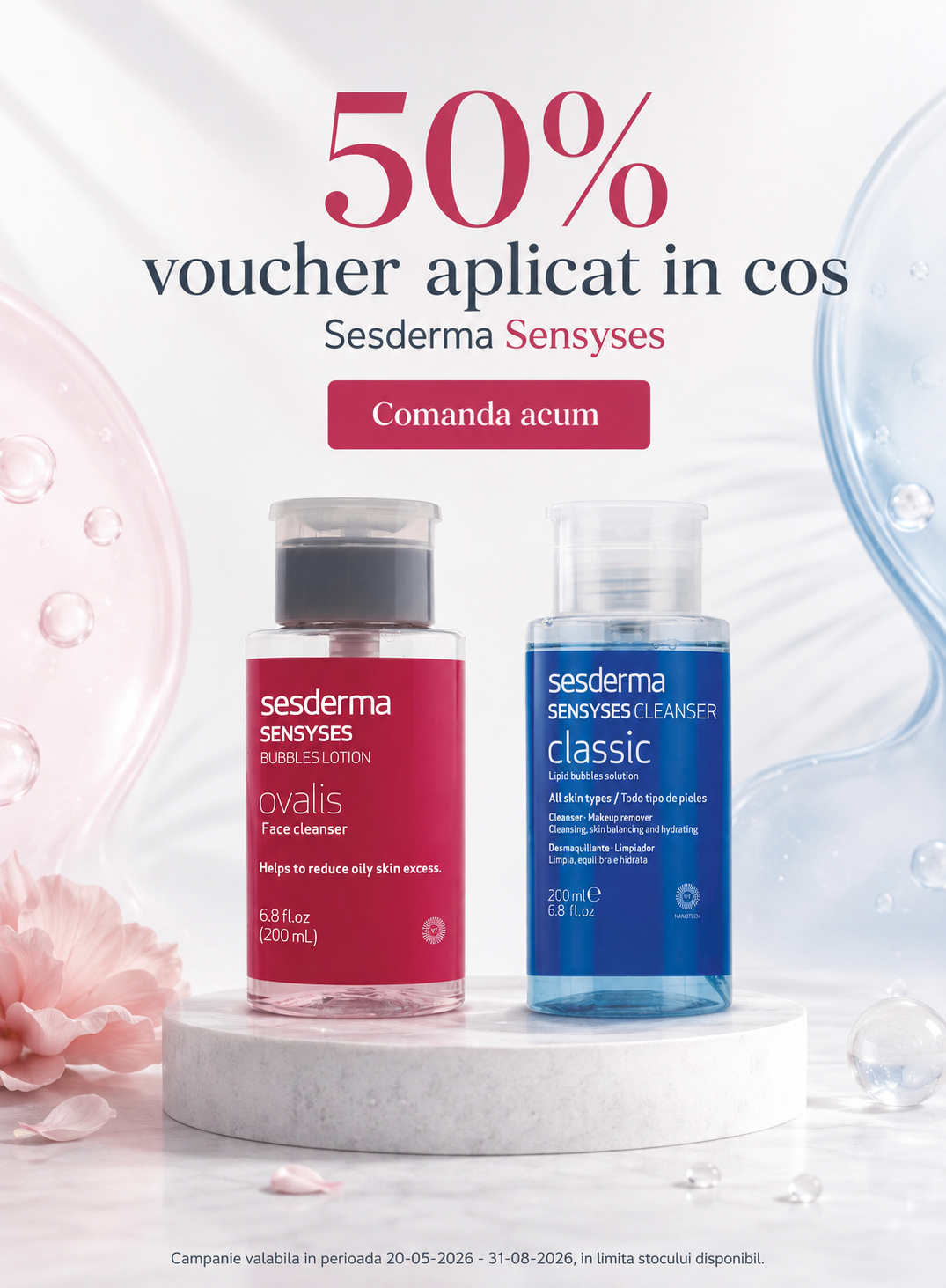 Promotie cu reducere 50% la Sesderma