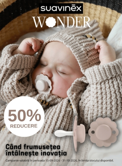 Promotie cu reducere 50% la Suavinex