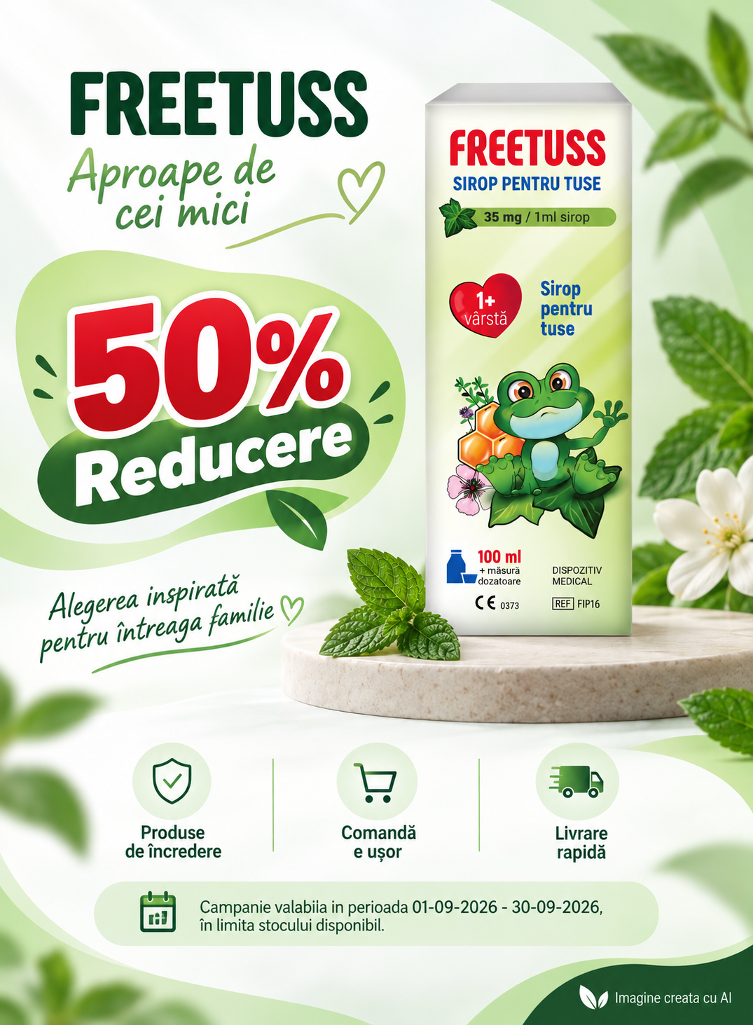 Promotie cu reducere 50% la Vedra