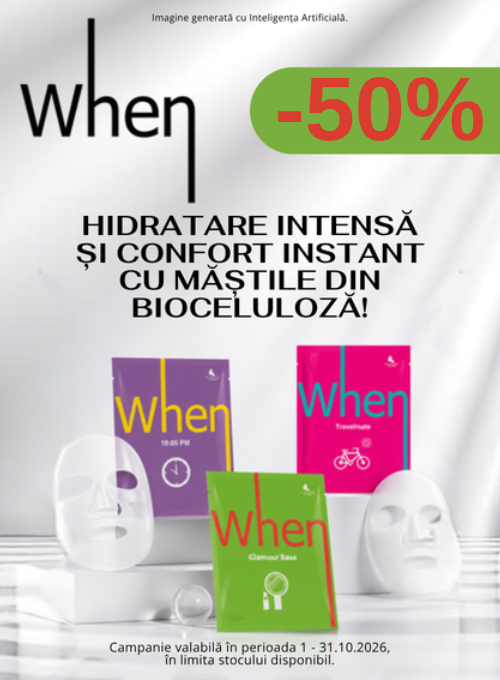 Promotie cu reducere 50% la When Beauty
