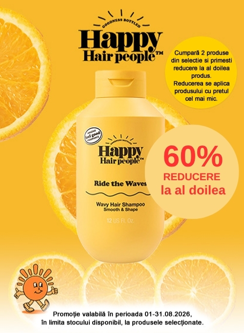 Promotie cu reducere 60% la al doilea produs  Happy Hair