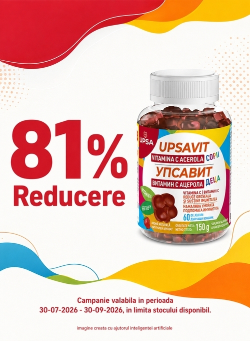 Promotie cu reducere 81% la Upsavit