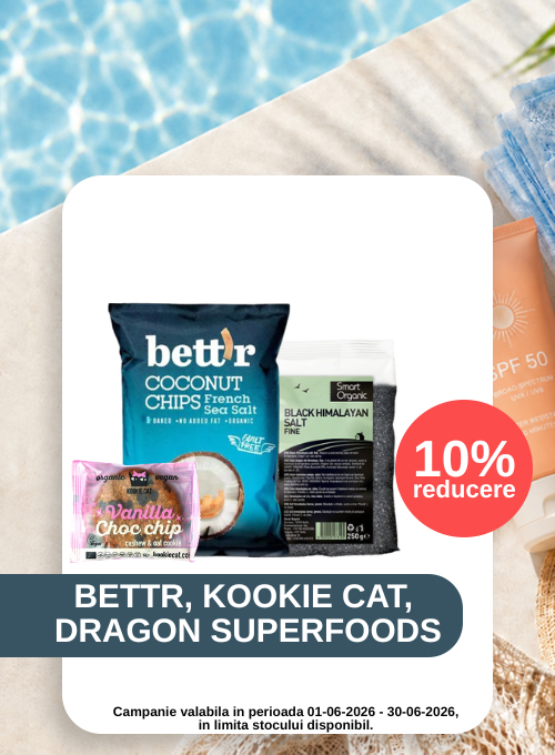 Promotie cu reducere de 10% la Bettr, Kookie Cat si Dragon Superfoods