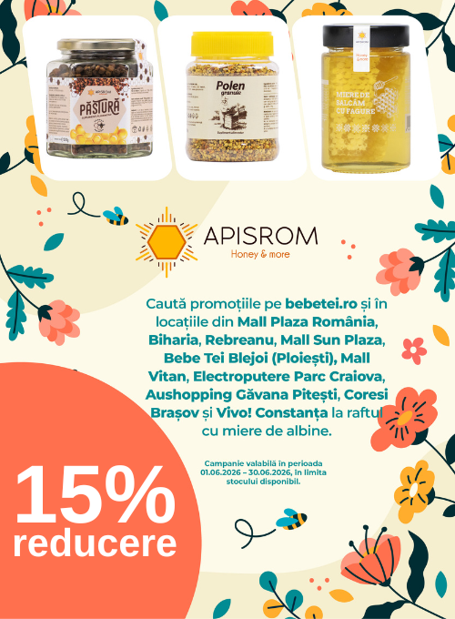 Promotie cu reducere de 15% la Apisrom