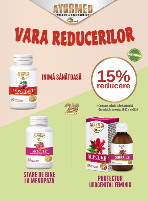 Promotie cu reducere de 15% la Ayurmed