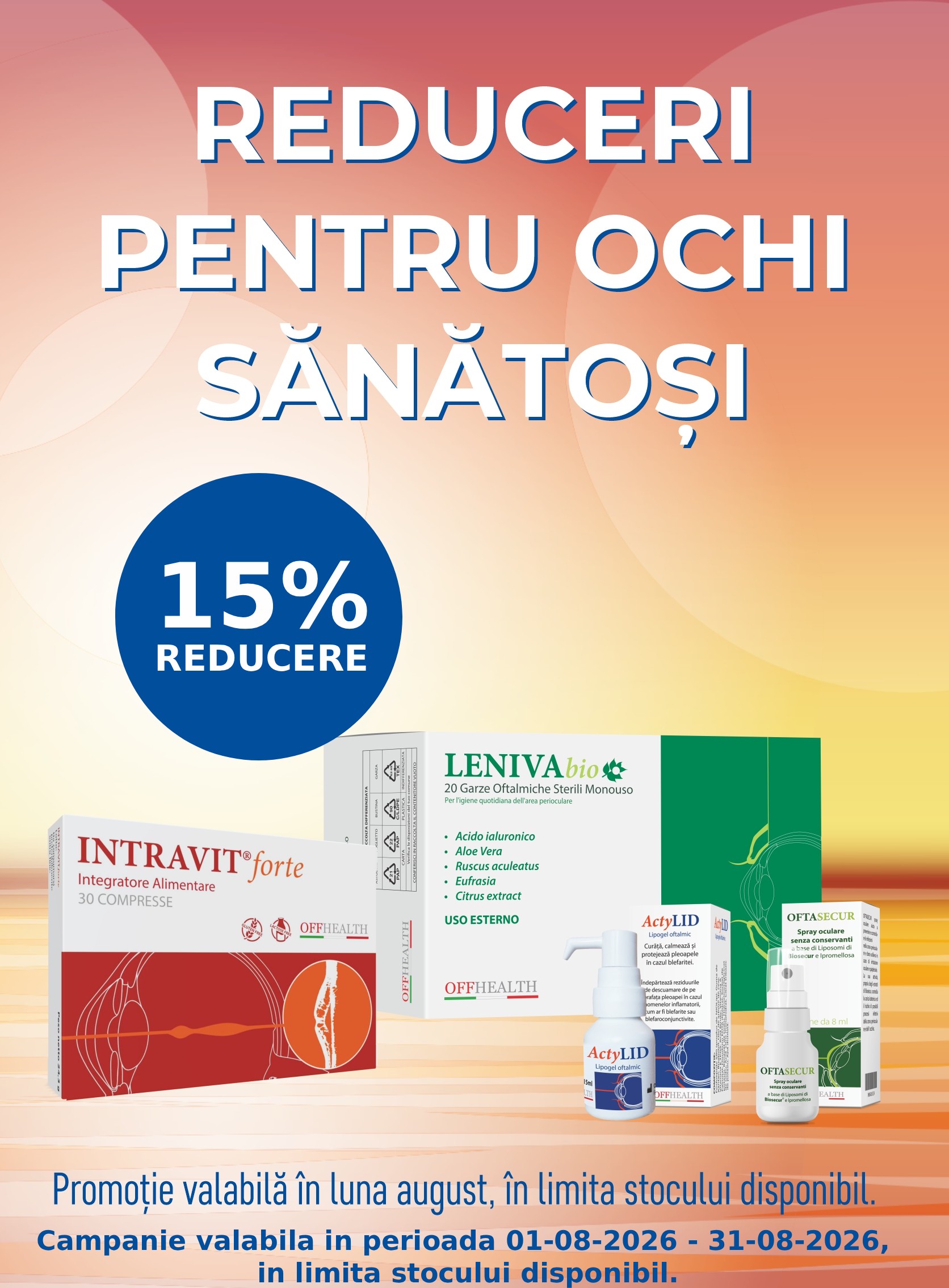 Promotie cu reducere de pana la 15% la OffHealth
