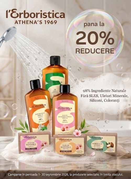 Promotie cu reducere de pana la 20% la Erboristica