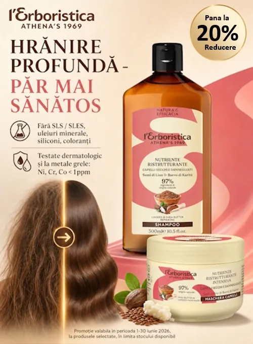 Promotie cu reducere de pana la 20% la L'Erboristica