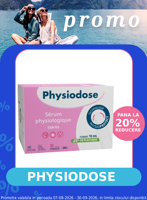 Promotie cu reducere de pana la 20% la Physiodose