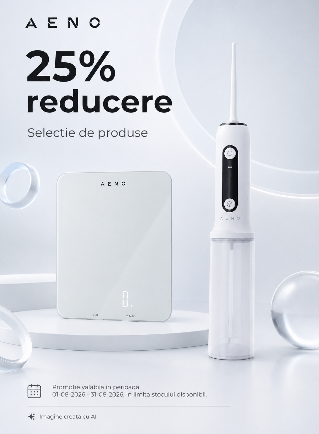 Promotie cu reducere de pana la 25% la Aeno