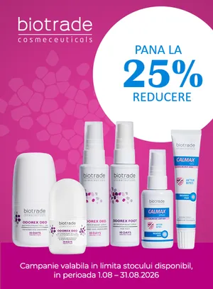 Promotie cu reducere de pana la 25% la Biotrade