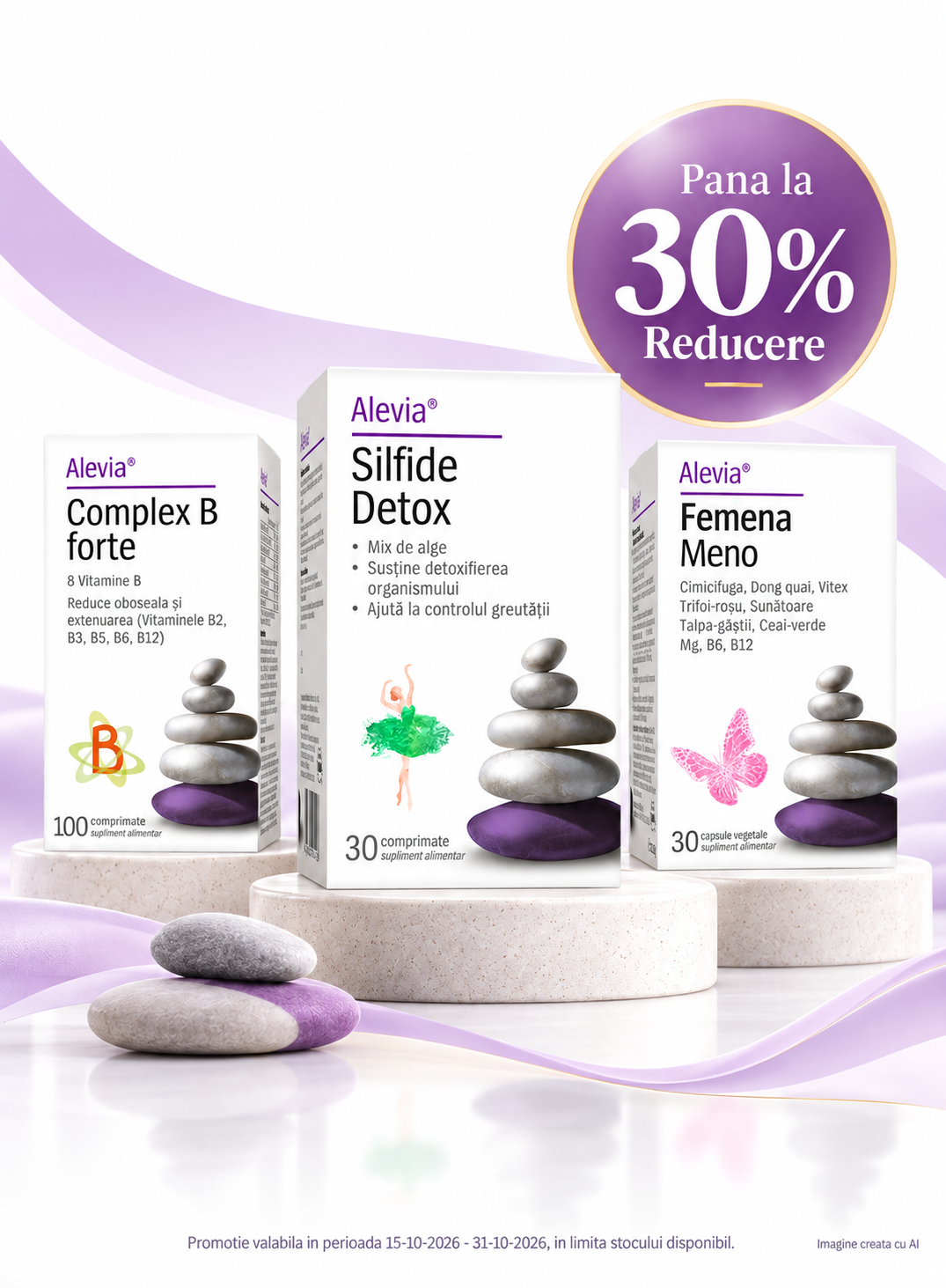 Promotie cu reducere de pana la 30% la Alevia