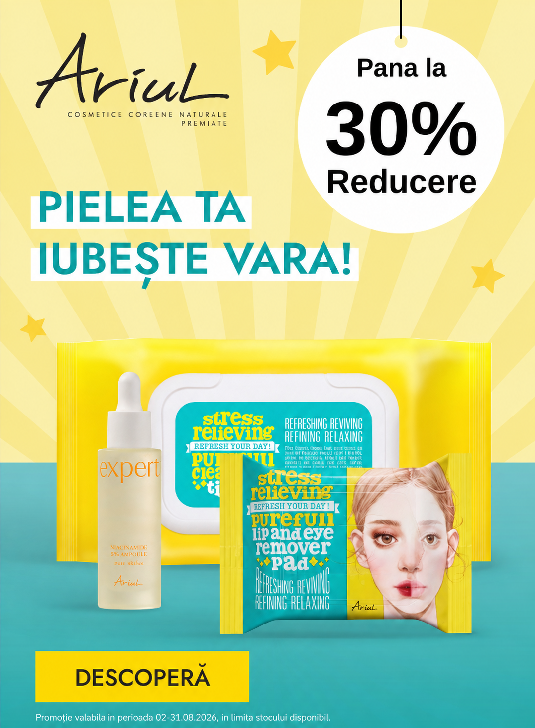 Promotie cu reducere de pana la 30% la Ariul