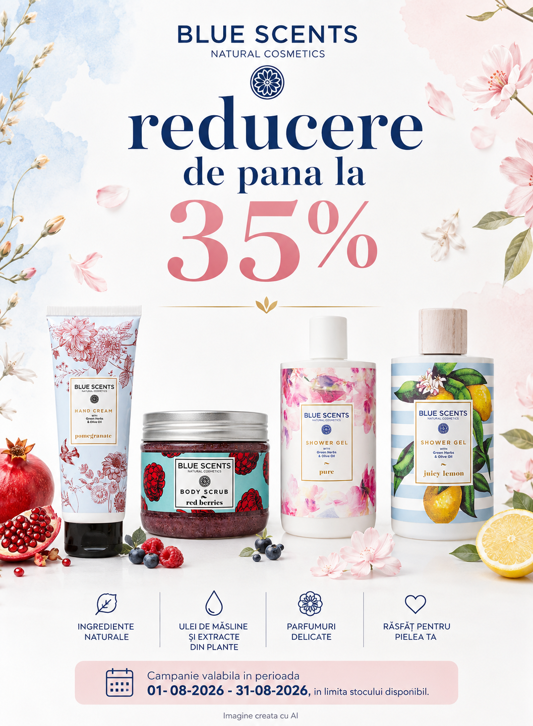 Promotie cu reducere de pana la 35% la Blue Scents