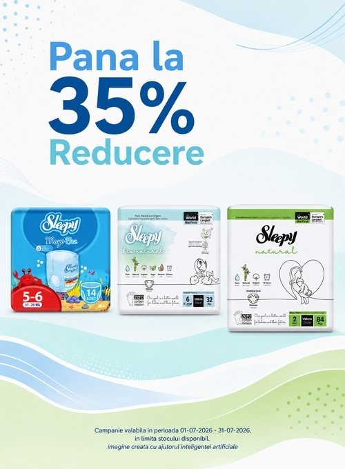 Promotie cu reducere de pana la 35% la Sleepy