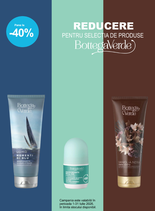 Promotie cu reducere de pana la 40% la Bottega Verde