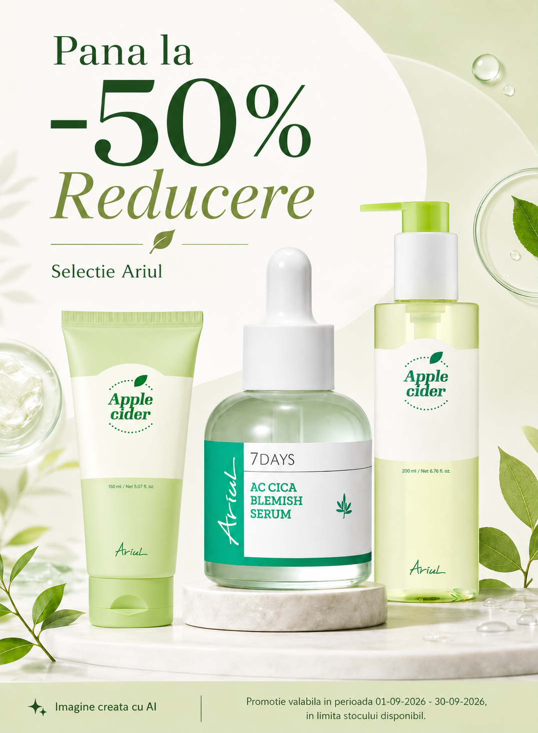 Promotie cu reducere de pana la 50% la Ariul