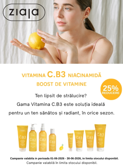 Promotie cu reducere % la Ziaja