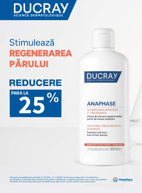 Promotie cu reducre de pana la 25% la Ducray