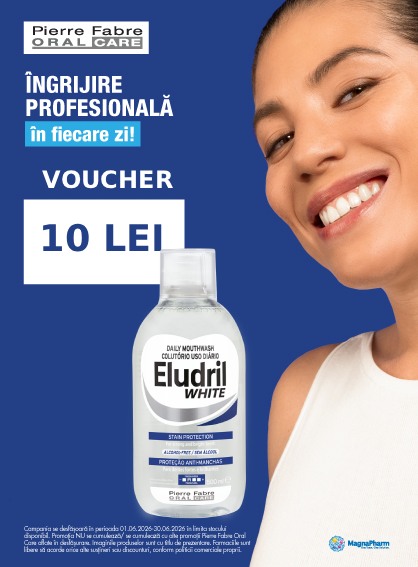 Promotie cu voucher 10 lei la Eludril