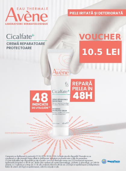 Promotie cu voucher aplicat in cos 10.5 lei la Avene