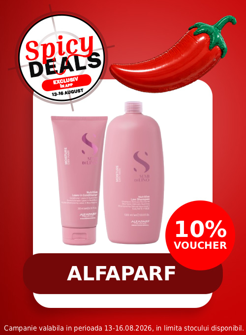 Promotie cu voucher aplicat in cos 10% la Alfaparf - Spicy Deals Exclusiv in Aplicatie