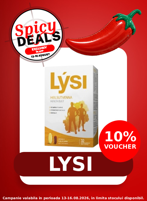 Promotie cu voucher aplicat in cos 10% la Lysi - Spicy Deals Exclusiv in Aplicatie
